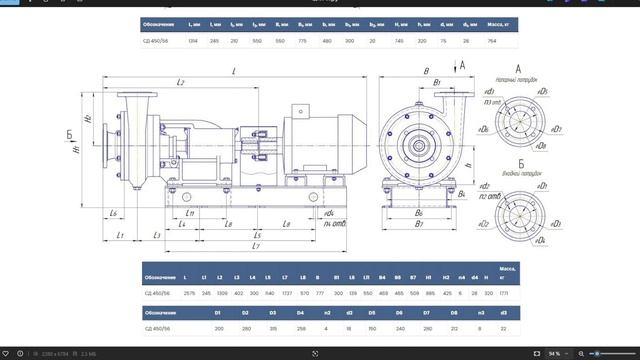Насос СД450 56 Детали, Характеристики, Цены на насос и аг смотреть онлайн