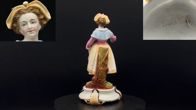 Старинная бисквитная фарфоровая статуэтка Германия N смотреть онлайн