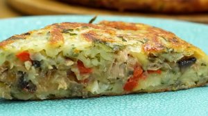 Картофельный пирог с тунцом