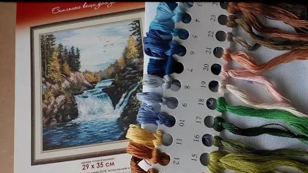 Вышивка проекта Овен " Водопад Кивач" отчет 32 смотреть онлайн
