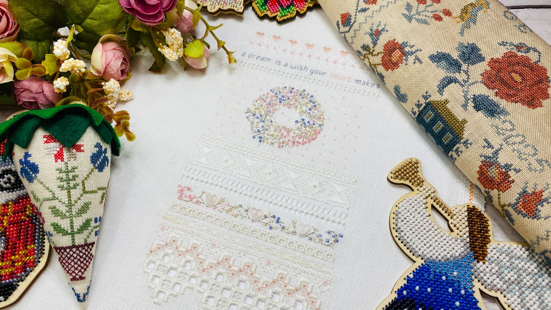 27.Два финиша - Victoria Sampler,Blackbird Designs/Продвижения - Dimensions, Luca-C/Вышивка бисером