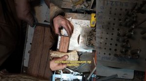 РУКОЯТЬ НОЖА из РОГА ОЛЕНЯ и КРАСНОГО ДЕРЕВА своими ру