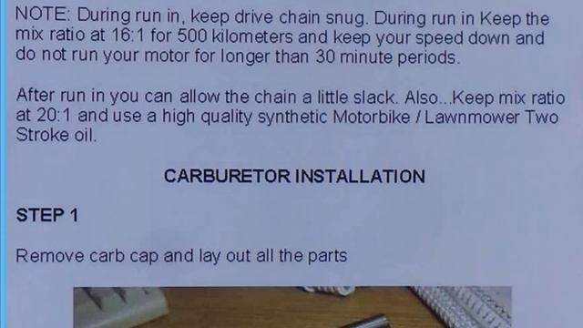 Бензиновый веломотор: "Fitting Instructions for A80 and A100 Bicycle Engine Kits смотреть онлайн