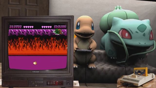 Чармандер и Бульбозавр играют в Battletoads смотреть онлайн