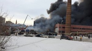 Страшный пожар в Казани . Горит Адмирал