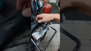 Вулканизации камеры от велосипеда сырой резиной #1million