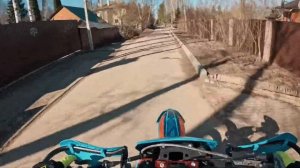 Gr 8 250 2т. Работа ланзы на настроенном 34 карбюраторе.