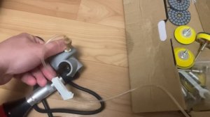 Угловой гравер и кожух с подачей воды