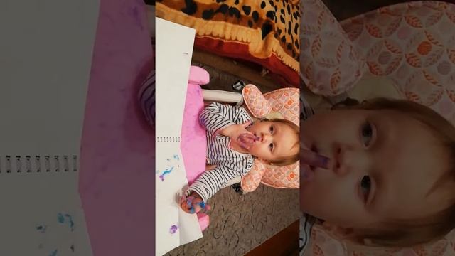 Рисуем пальчиковыми красками смотреть онлайн