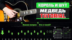 🎸 Как играть Король и Шут - Медведь на гитаре: быстрый разбор (ритм + соло) 🎶