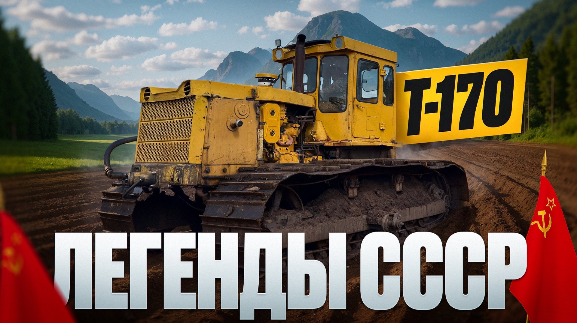 Легенды СССР. Трактор Т-170 с корчевателем пней МП-2А смотреть онлайн