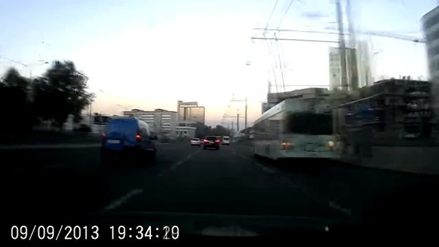 Малиновка-ТЦ Корона-ул.Берута 09-09-13 (timelapse 4x)