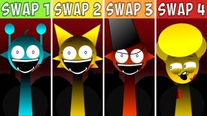INCREDIBOX SPRUNKI | WENDA TREATMENT SWAP 1-4 | КТО КРУЧЕ? 🔥🎧