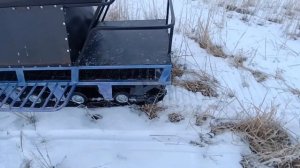 самодельный снегоход с двигателем 7л.с.