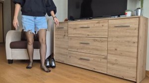 Красивые Ножки В Классических Черных Колготках