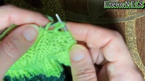 Волан спицами сверху вниз#вяжуспицами