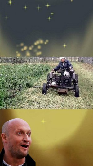 САМОДЕЛЬНАЯ КОСИЛКА НА БАЗЕ САМОДЕЛЬНОГО ТРАКТОРА #Lucky_Tech #short #shorts