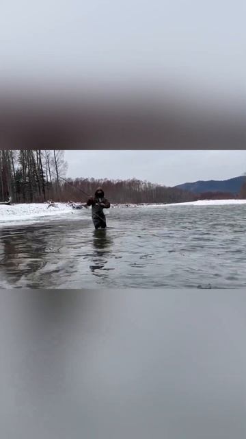 Хороший Ленок на Муху-Горная рыбалка поздней осенью | ?