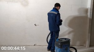 Пылесос BULL AS 3002 vs шлифмашина elitech, пример работы