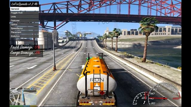 Бешеный водила за рулём фуры, будни дальнобойщика в Grand Theft Auto V