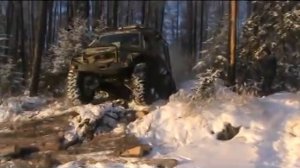вездеход "СИВЕР" "УЗОЛА" полное бездорожье в Якутии