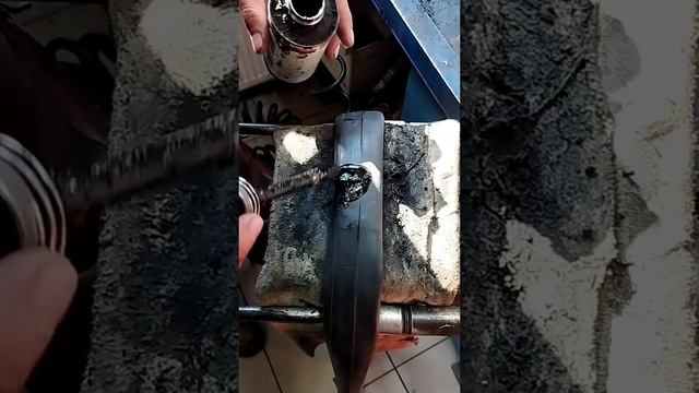 Вулканизация камеры сырой резиной