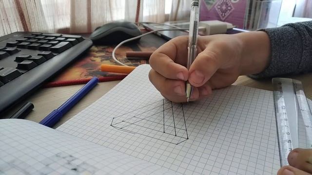 Илюзия безумный треугольник по клеточкам смотреть онлайн