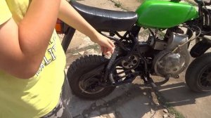 ОБЗОР САМОДЕЛЬНОГО ПИТБАЙКА #delta #дельта #мотоцикл #мот