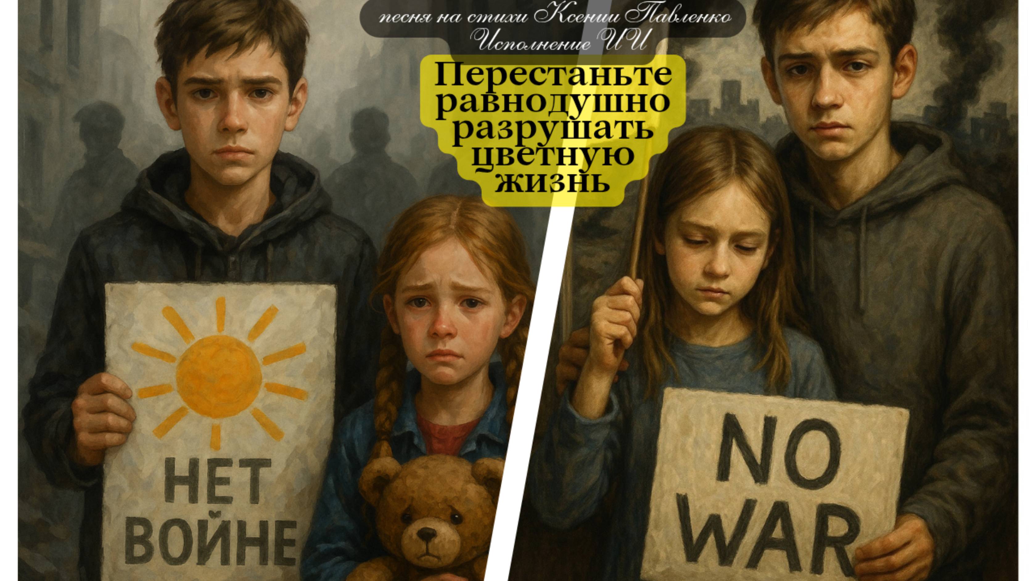 "Перестаньте равнодушно разрушать цветную жизнь " песня на стихи Ксении Павленко смотреть онлайн