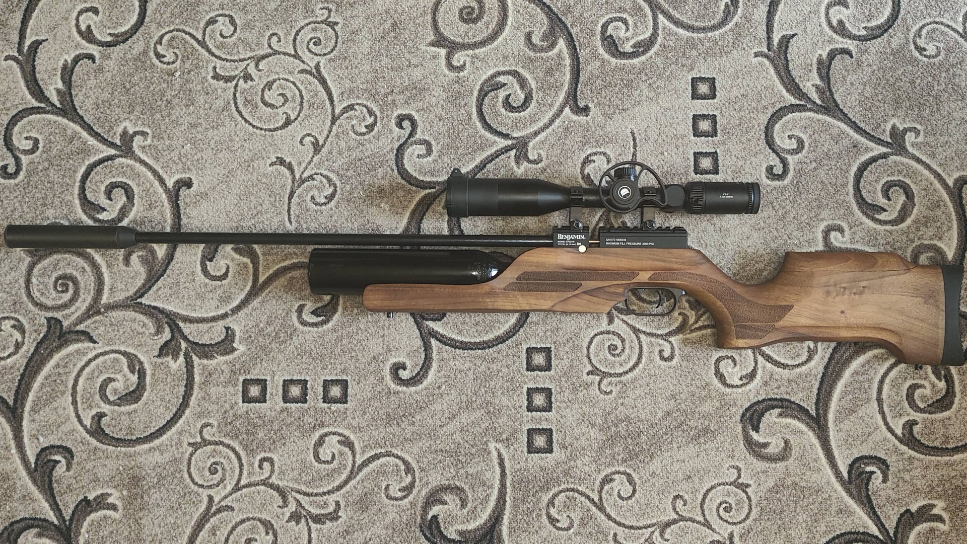 Benjamin Kratos 6,35 мм.. Сборка, отстрел на плато.