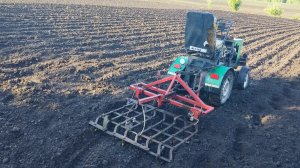 Боронование/ прополка картофеля минитрактором