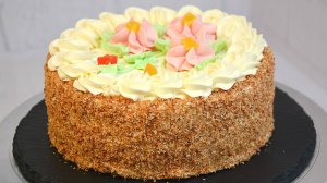 🎉 НЕ ЗРЯ ЭТОТ ТОРТ ЛЮБЯТ МИЛЛИОНЫ! Удивительно вкусный «БИСКВИТНО-КРЕМОВЫЙ» ТОРТ по ГОСТу СССР 🎂