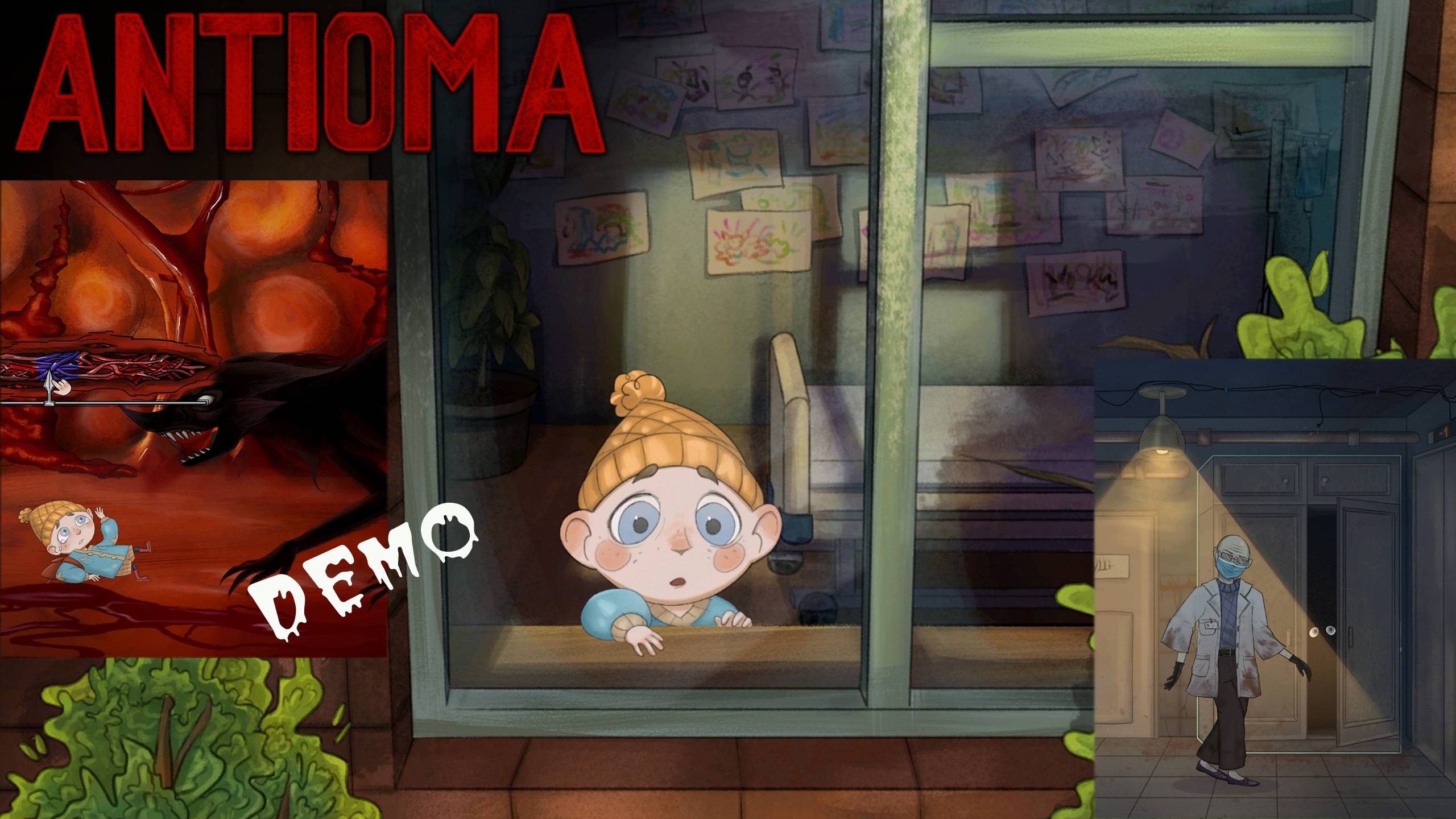 Antioma. Милота или жуткий хоррор? Прохождение демоверсии. смотреть онлайн
