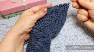 Следки без швов на двух спицах.Мастер класс.#вязание