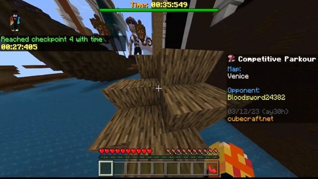 ИГРАЕМ ПАРКУР НА CubeCraft смотреть онлайн