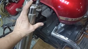 Yamaha XVS1300 снятие вилки