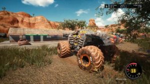 Монстер трак мультик.большой джип монстр давит машинк