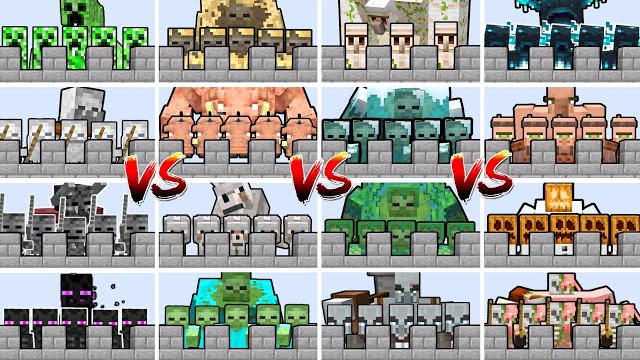 КТО САМЫЙ СИЛЬНЫЙ В ЗАМКЕ МУТАНТОВ? Битва мобов в Майнкрафте с модами смотреть онлайн