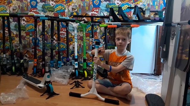 как собрать трюковой самокат