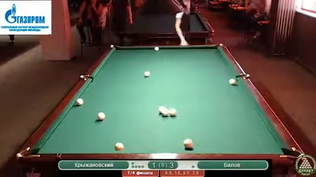 Бильярд  |  Крыжановский  Vs  Балов  [billiard Planet Tv]