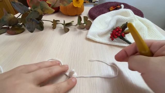 Как начать вязание берета? смотреть онлайн