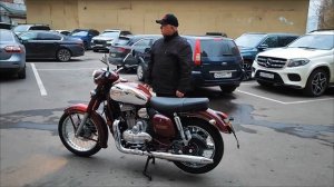 Новый мотоцикл Ява 300 Прага - внешний вид, звук двигате?