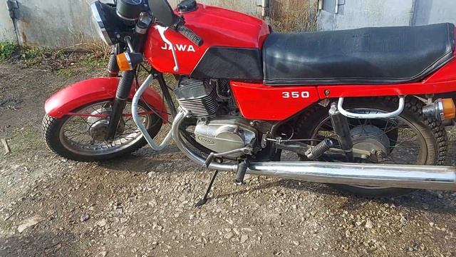 Запустил двигатель мотоцикла ява  после зимы  - JAWA 638 350