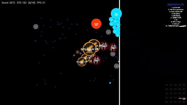 Agar.io - ηм♠ vs GH // 2v2 смотреть онлайн