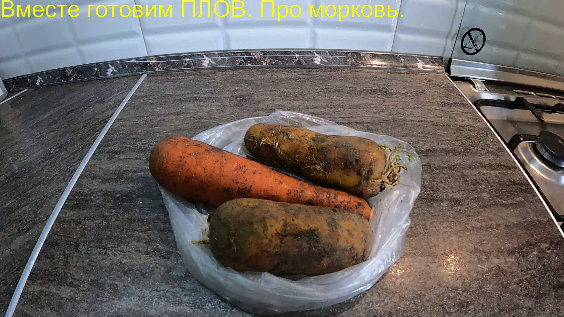 Вместе готовим ПЛОВ. Про морковь.