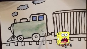 Drawing toy train for kids. | Рисование поезда для детей. | Bolalar uchun o'yinchoq poezdni chizish