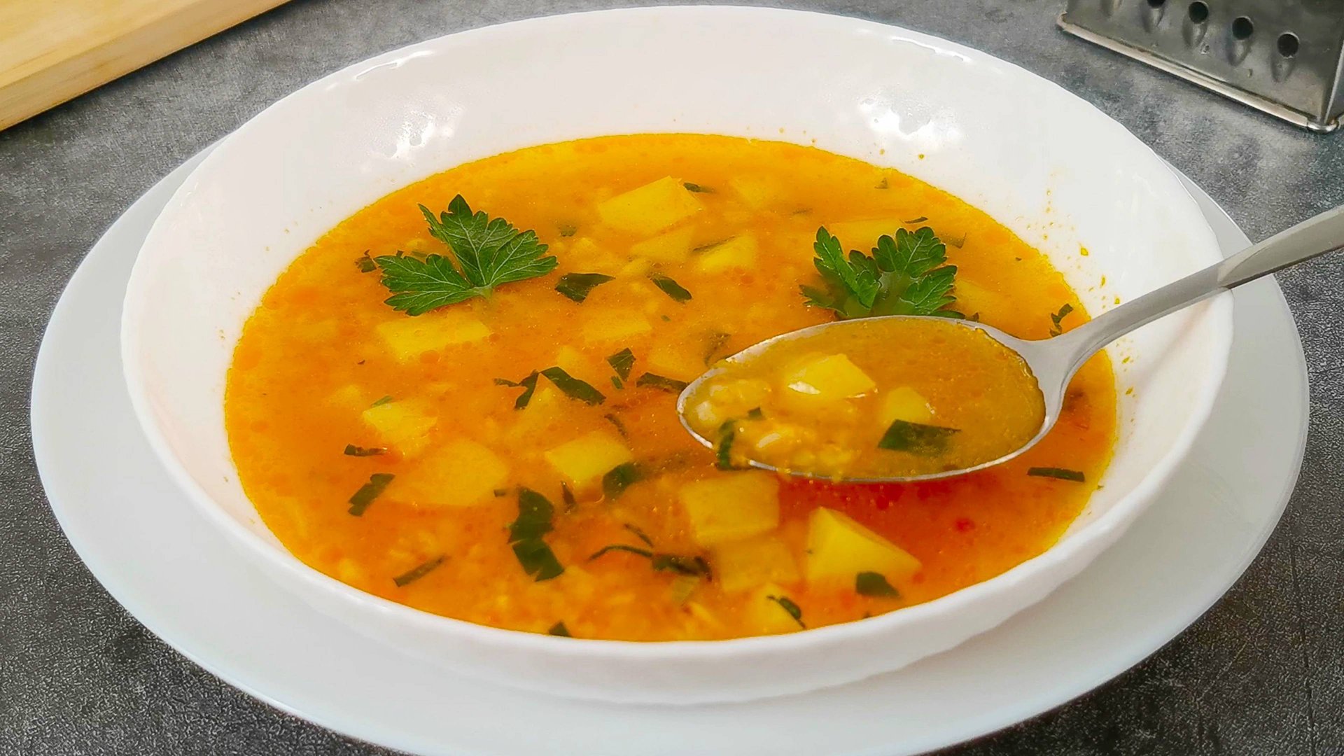 Турецкий суп с булгуром. Очень вкусный и яркий смотреть онлайн