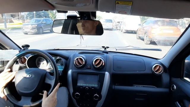 Lada GRANTA Liftback 1.6 LUXE AMT 2015 -управляемость спустя 8 лет.