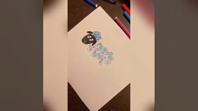 Рисование "Веселая овечка" смотреть онлайн