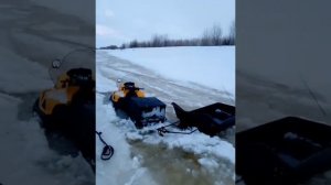 Проверено, негоход Стелс Викинг 600 не плавает. Жесть в ?